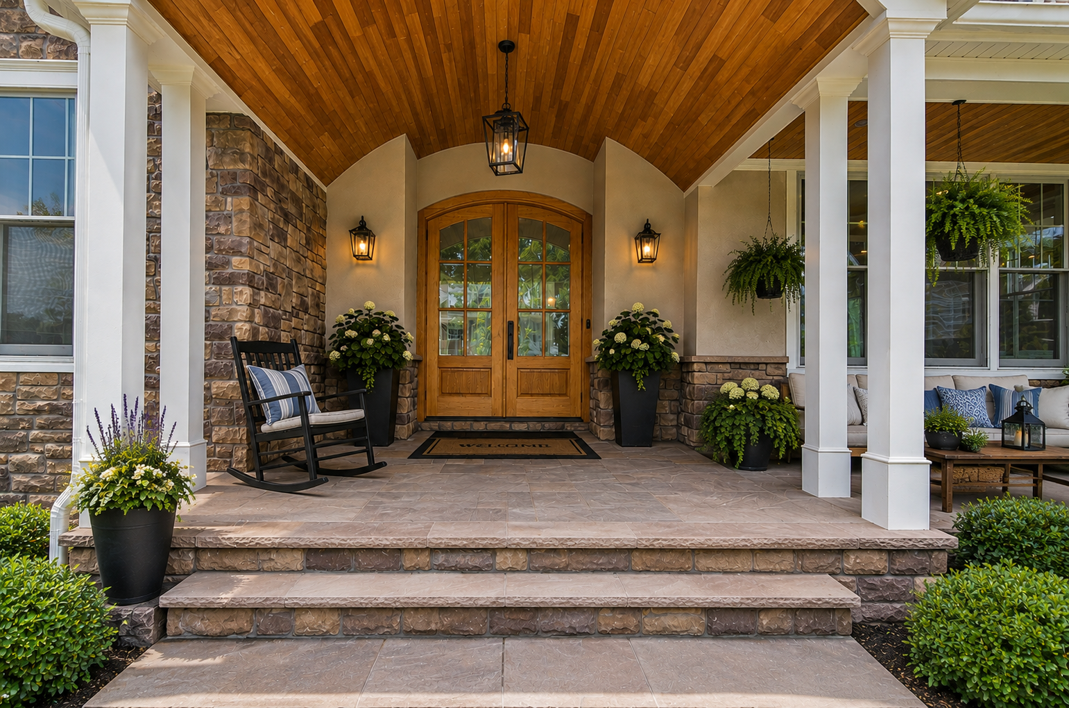 exterior front porch entry