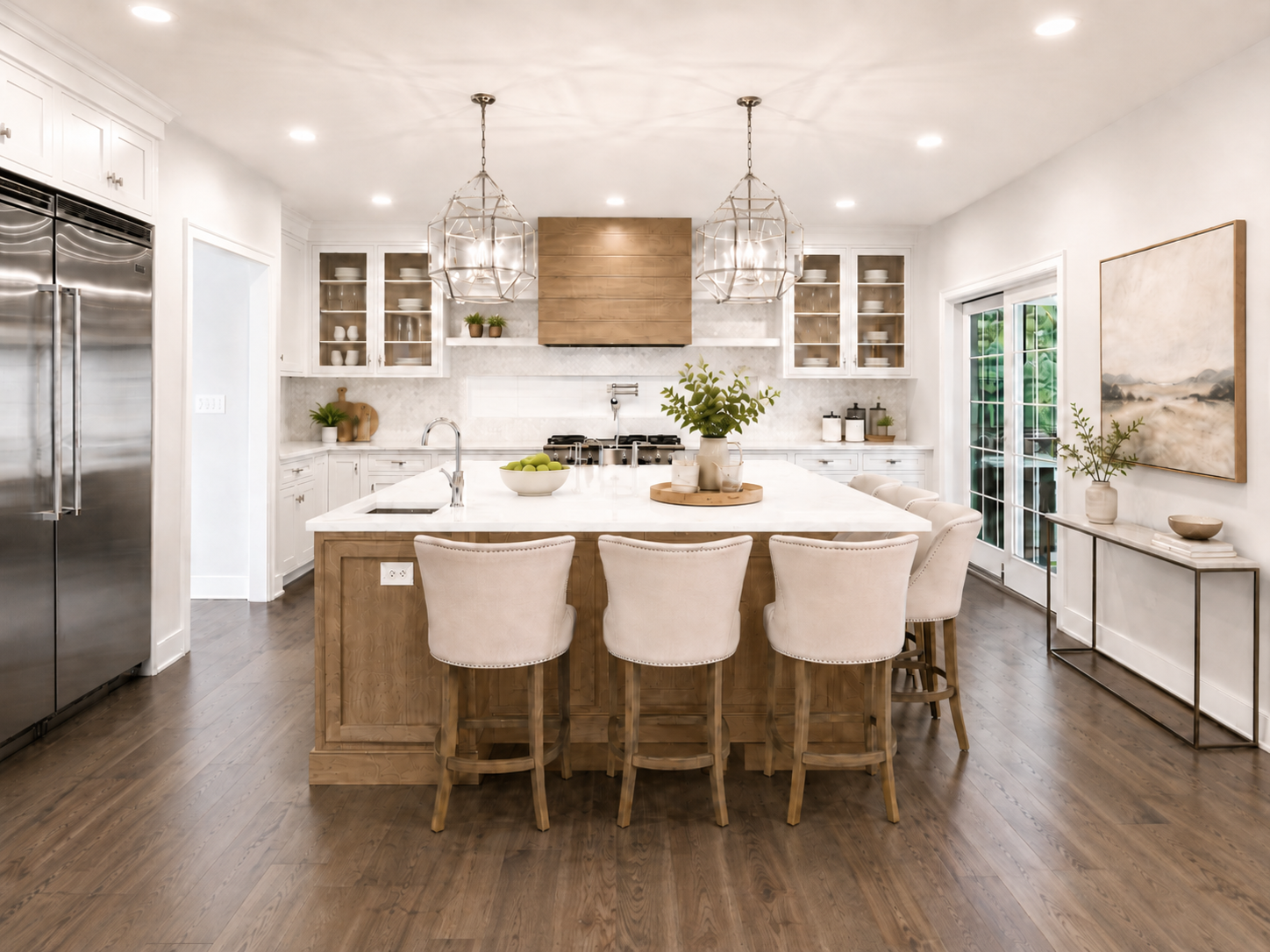 interior kitchen island closeup